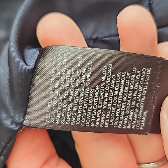 The North Face Goose Down Long Blue Coat Size Small - Picture 9 of 13